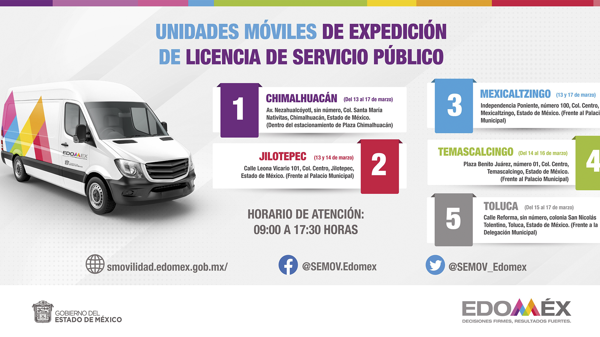 unidad movil licencias