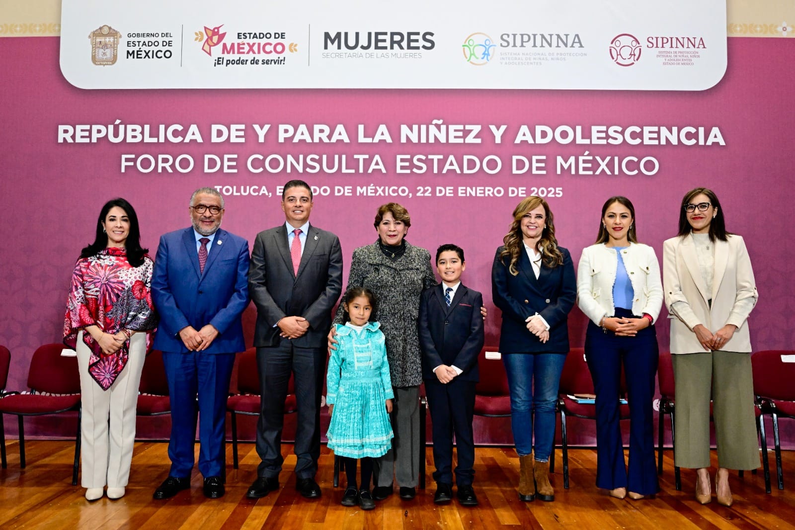 Delfina Gómez garantiza los derechos de los niños.