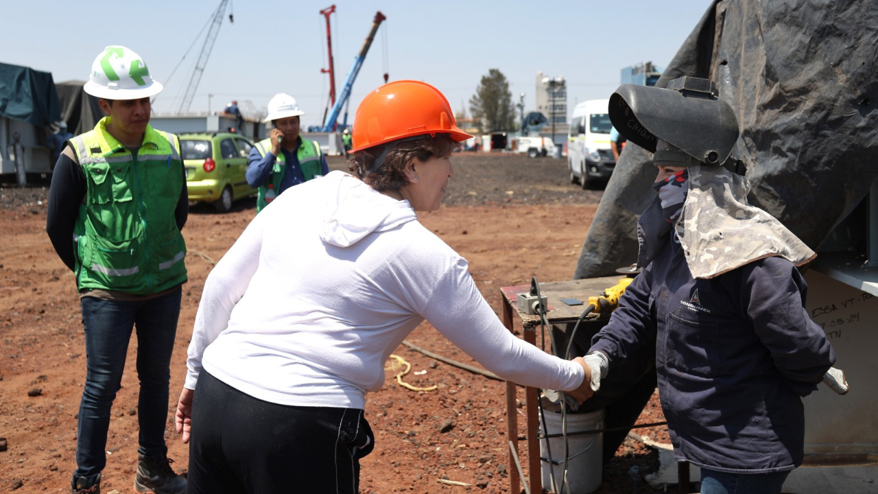Gobierno de Delfina Gómez rompe estereotipos en construcción del Trolebús