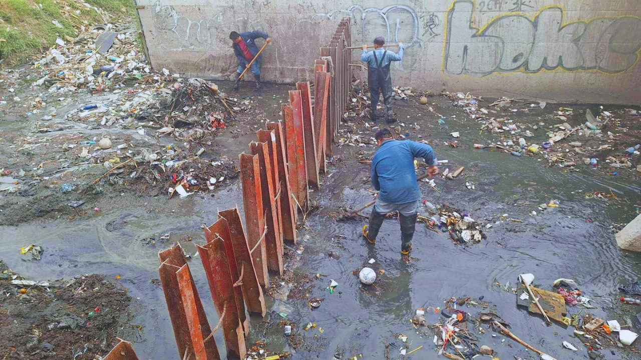 Tras 72 horas de trabajo se logró liberar zonas afectadas por inundaciones en Ecatepec