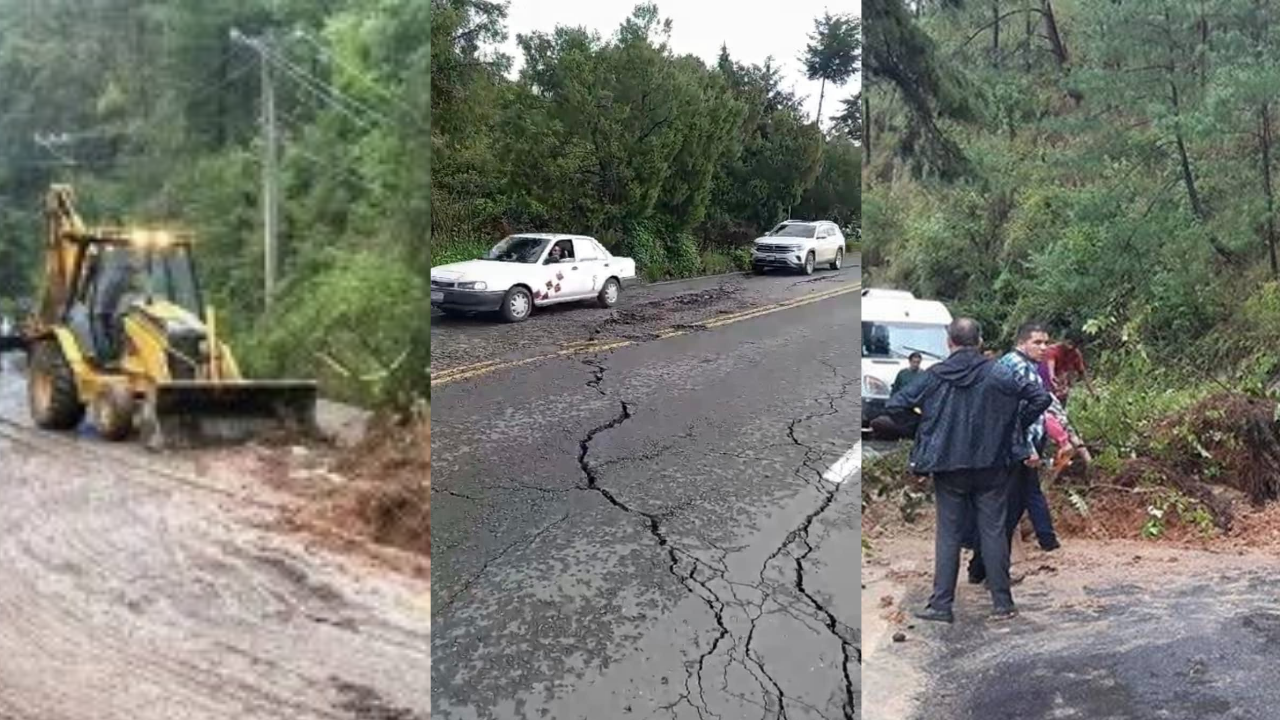 ¿Cuáles son las carreteras con más riesgos de derrumbes en Edomex?
