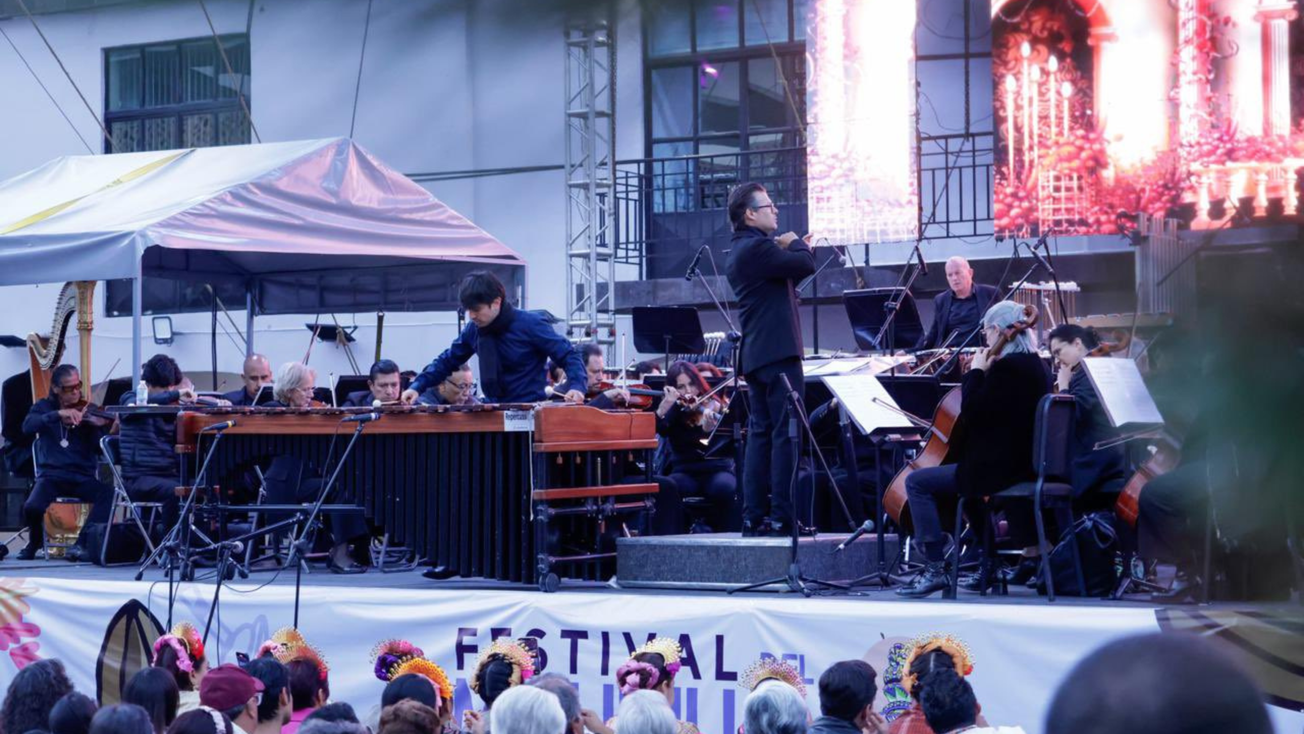 Así disfrutaron a la Orquesta Sinfónica del Estado de México en el 150 Aniversario de Rayón