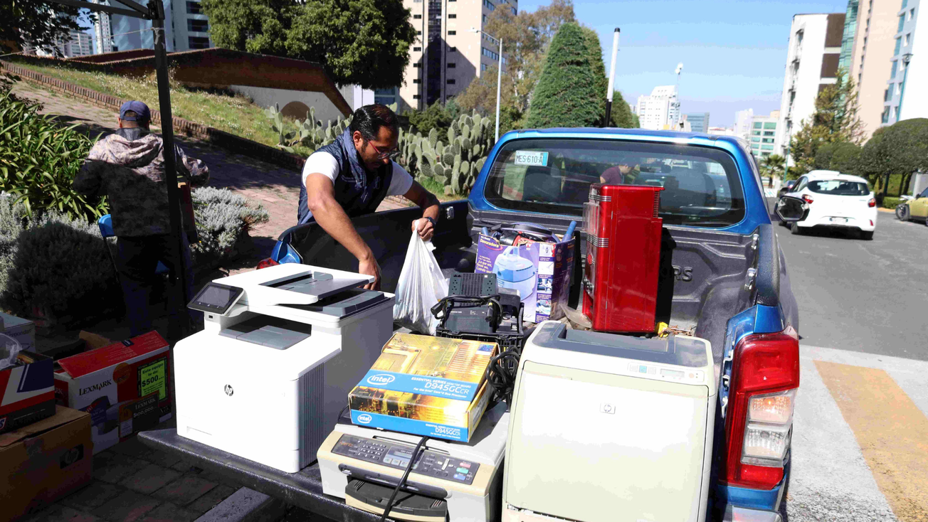 Recolectan en Huixquilucan más de 8 toneladas de desechos electrónicos