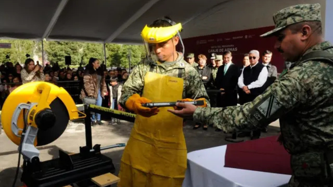 Edomex, primer lugar del programa Desarme Voluntario 2024