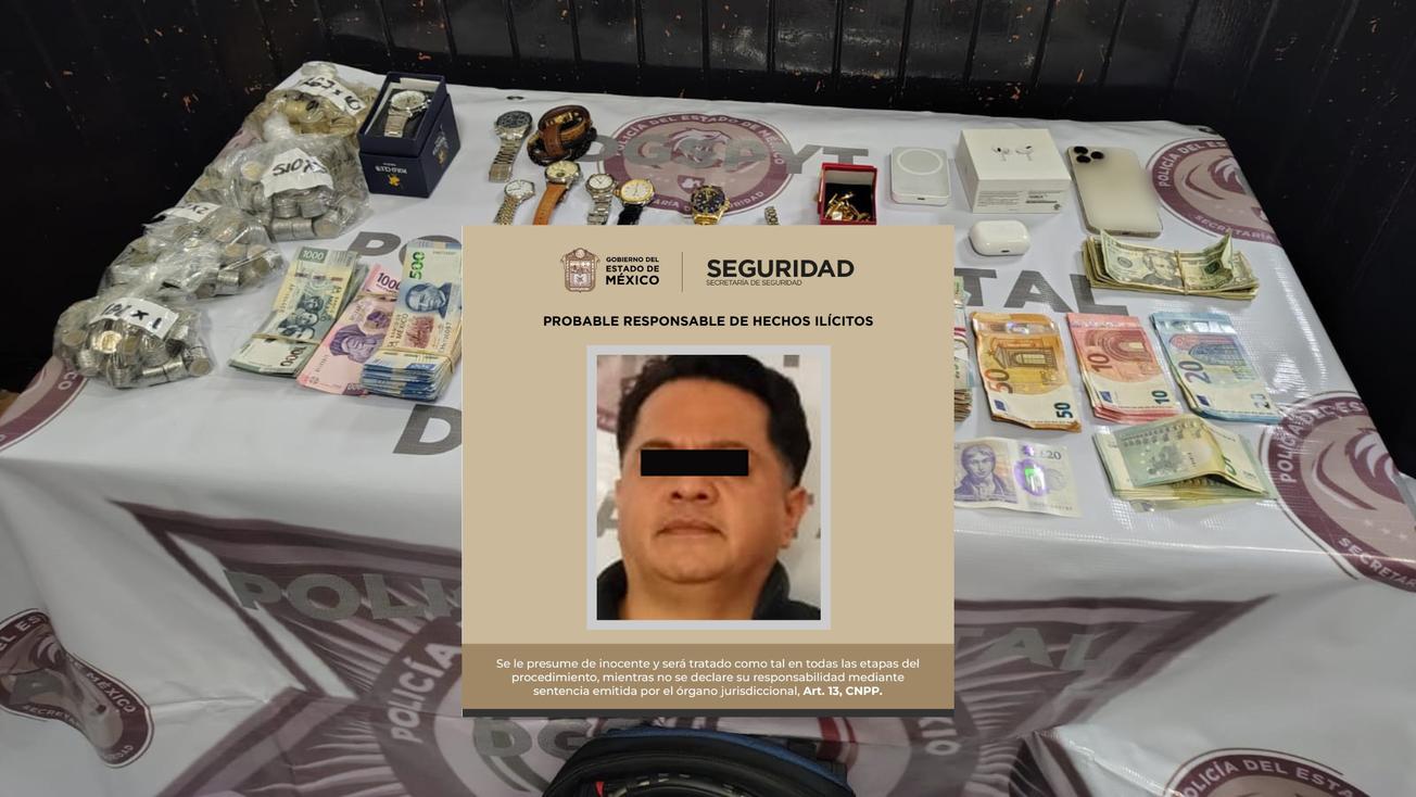 Cae sujeto que robó 200 mil pesos de una iglesia en Edomex