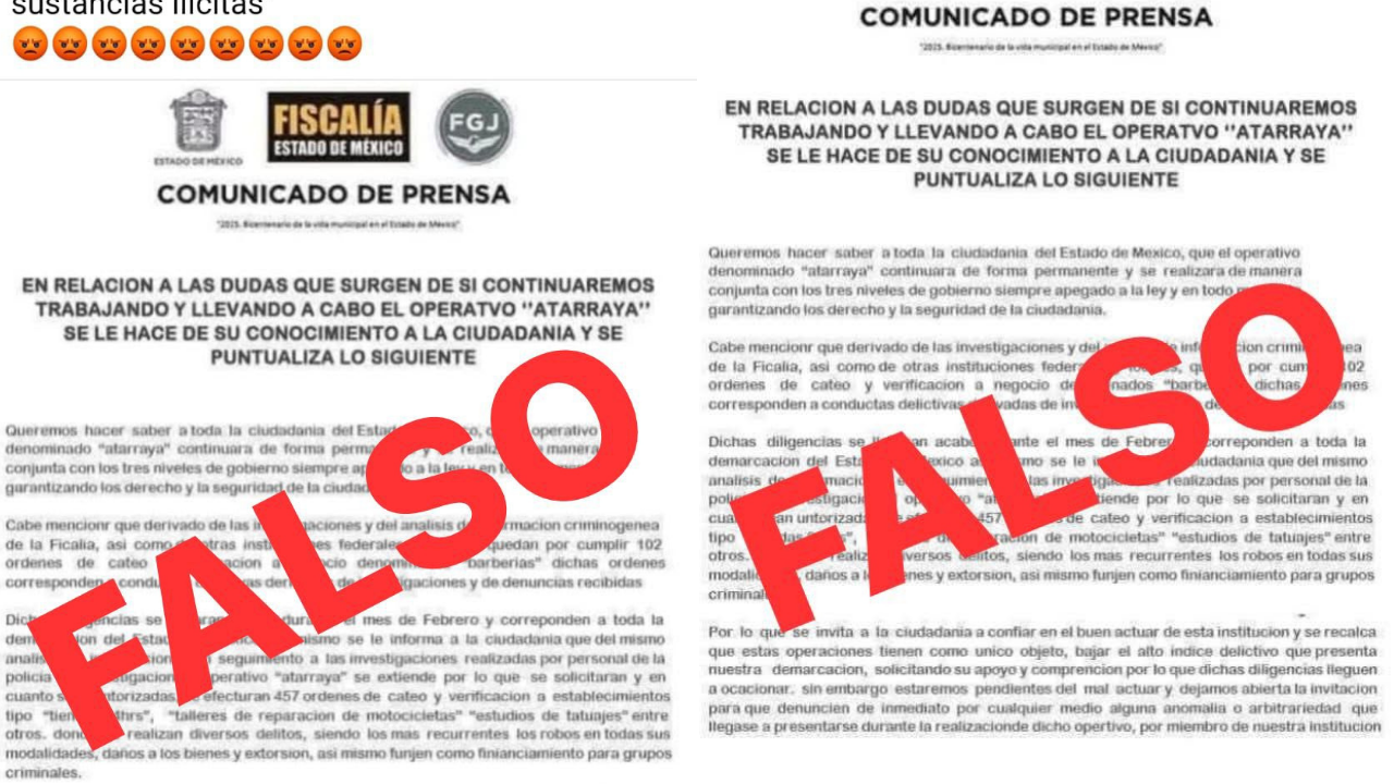 Falso comunicado.