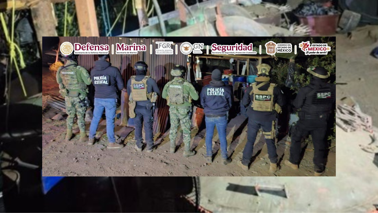 Desmantelan narc0laboratorio en Edomex con más de 70 kilos de sustancias ilícitas