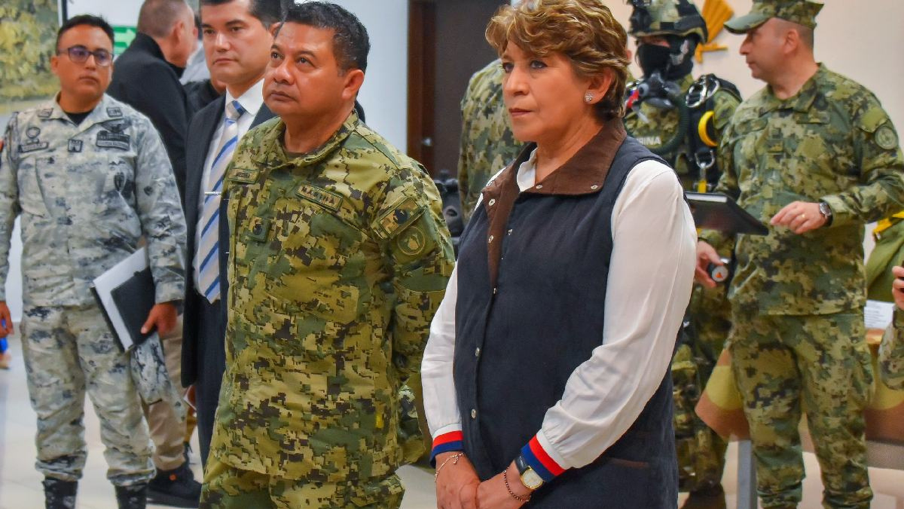 Refuerza Delfina Gómez estrategia de seguridad con Marina