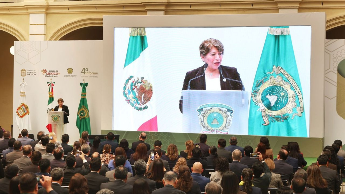 Respalda Delfina Gómez a la UAEMéx como referente global de excelencia educativa