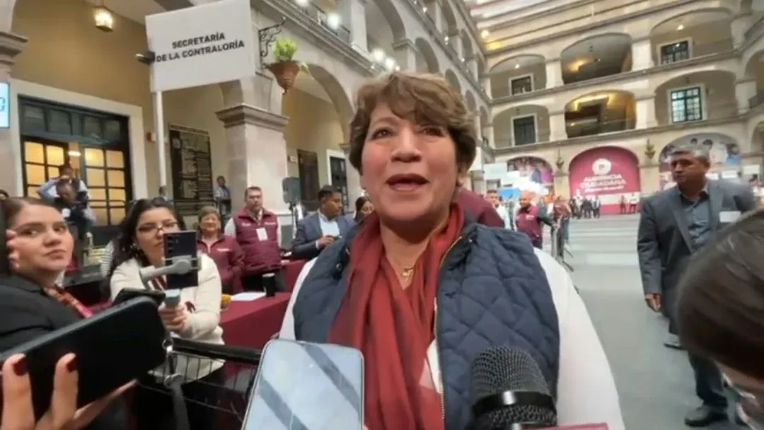 Delfina Gómez reconoce a periodistas como aliados de la democracia