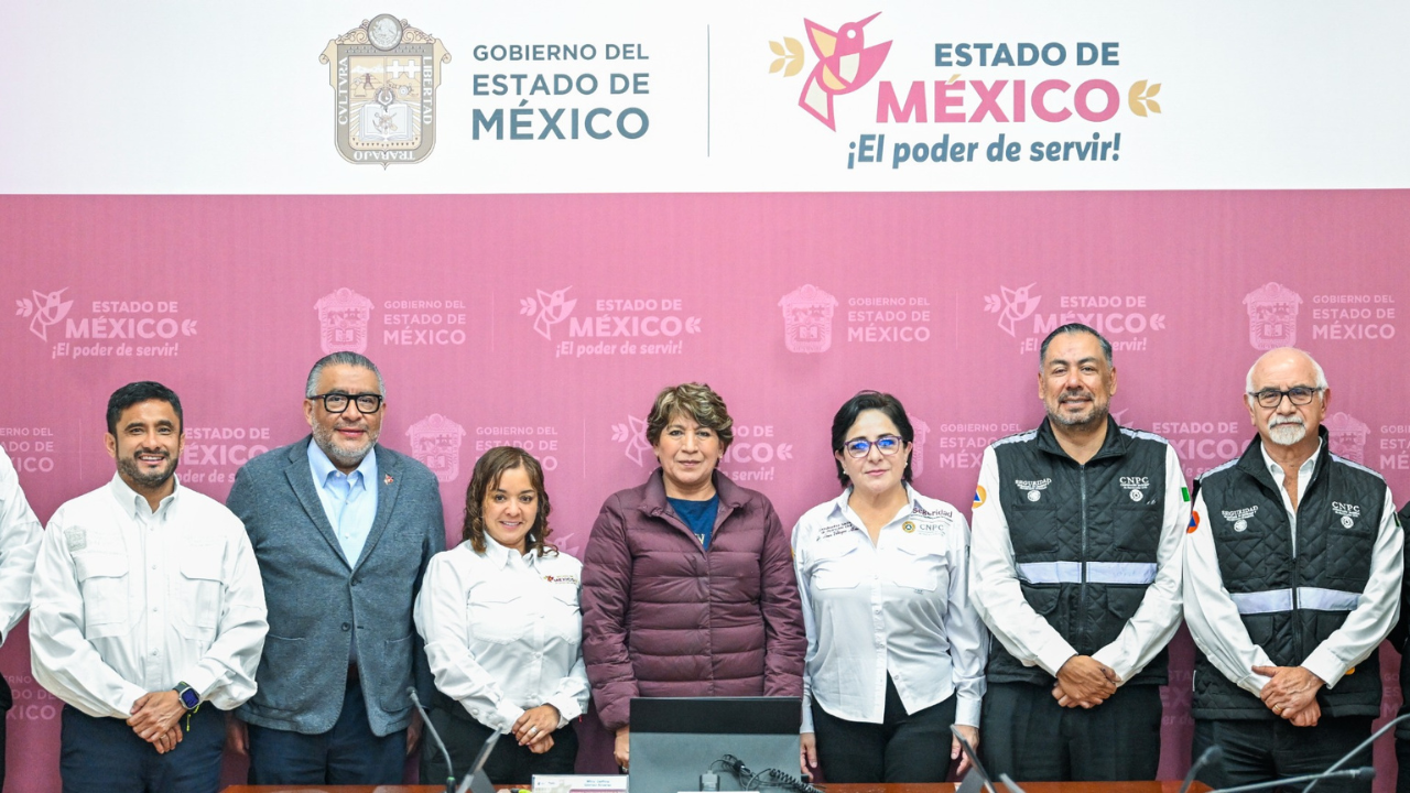 Delfina Gómez refuerza acciones para prevenir emergencias por desastres naturales