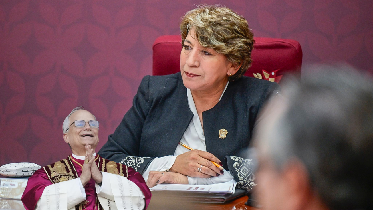 Delfina Gómez felicita a su santidad el Papa León XIV