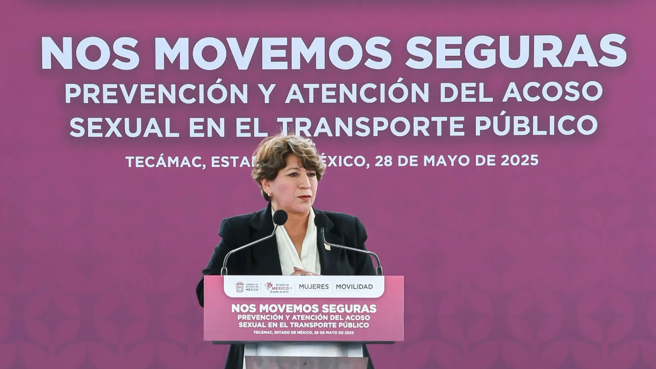 Nos Movemos Seguras: Presenta Delfina Gómez campaña para erradicar acoso en transporte
