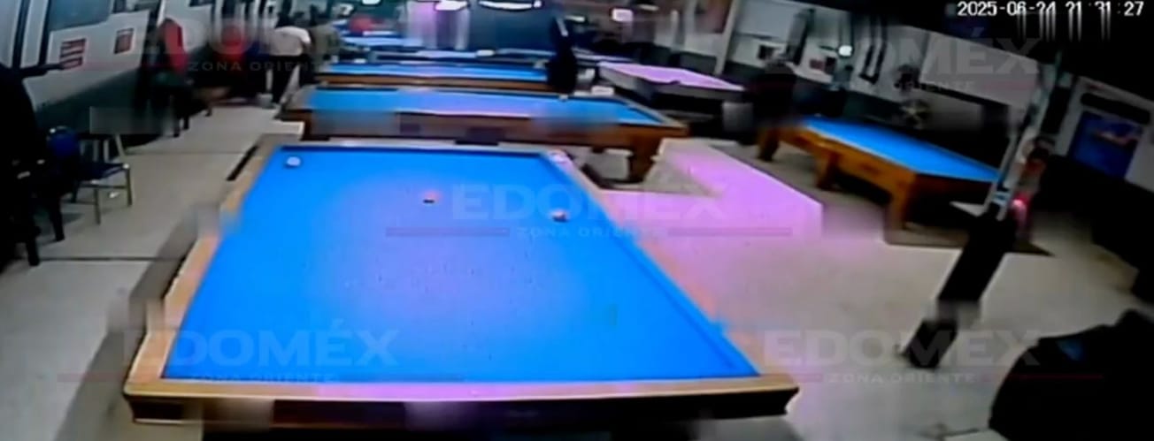 (VIDEO) Asaltan billar en Ecatepec; no hay detenidos