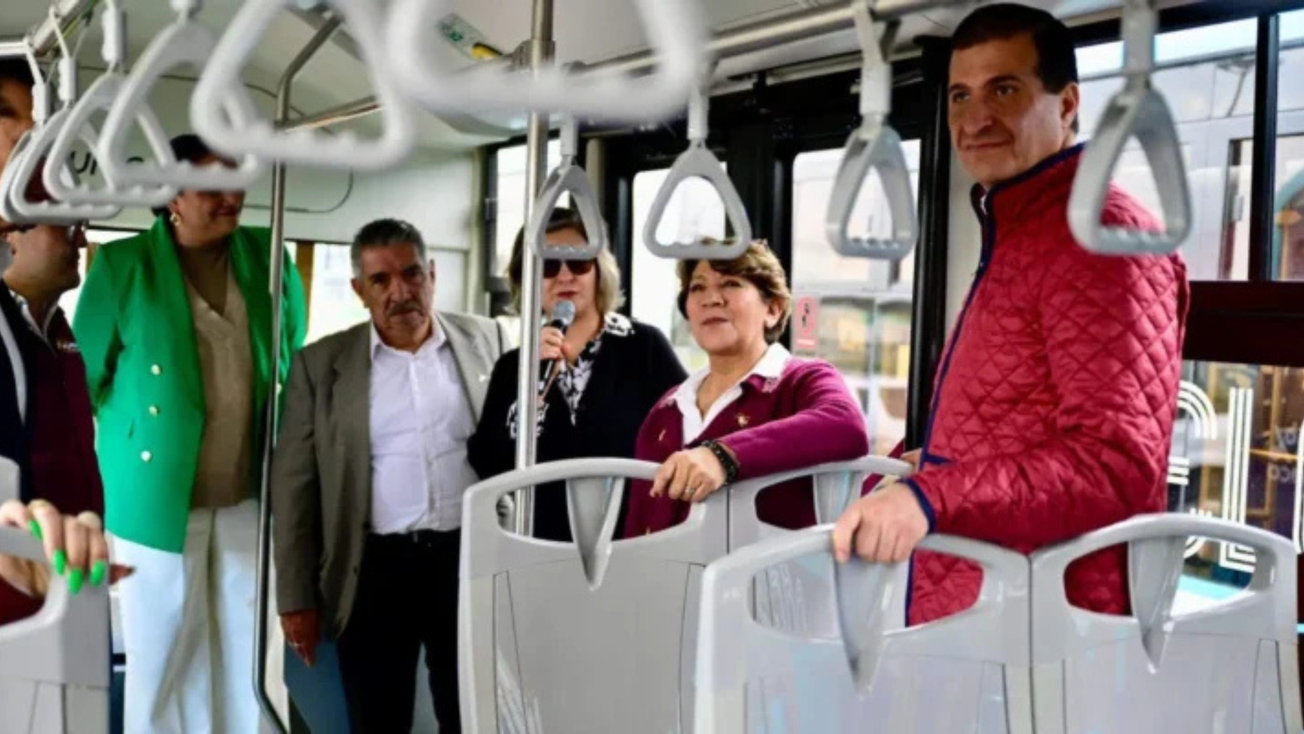 Anuncia Delfina Gómez ampliación de Trolebús y Mexibús