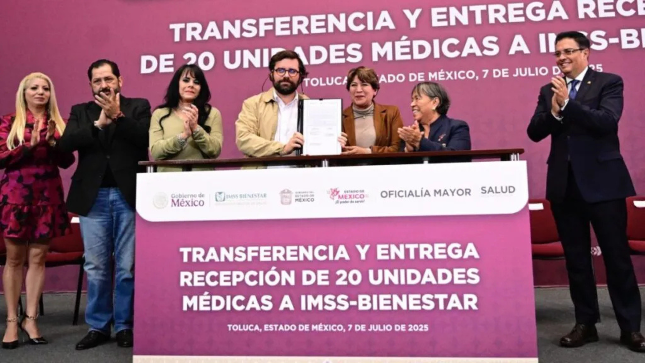 Edomex transfiere 20 unidades médicas al IMSS-Bienestar