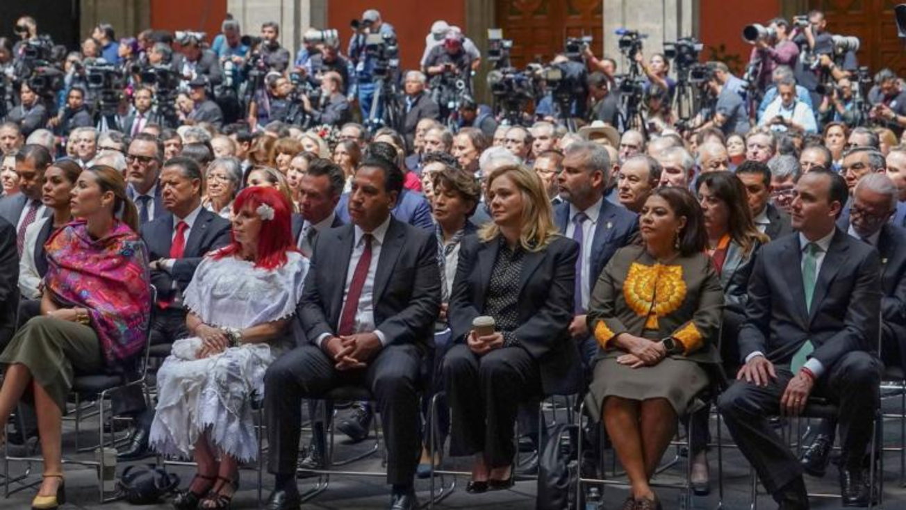 Acompaña Delfina Gómez a Claudia Sheinbaum en Primer Informe de Gobierno