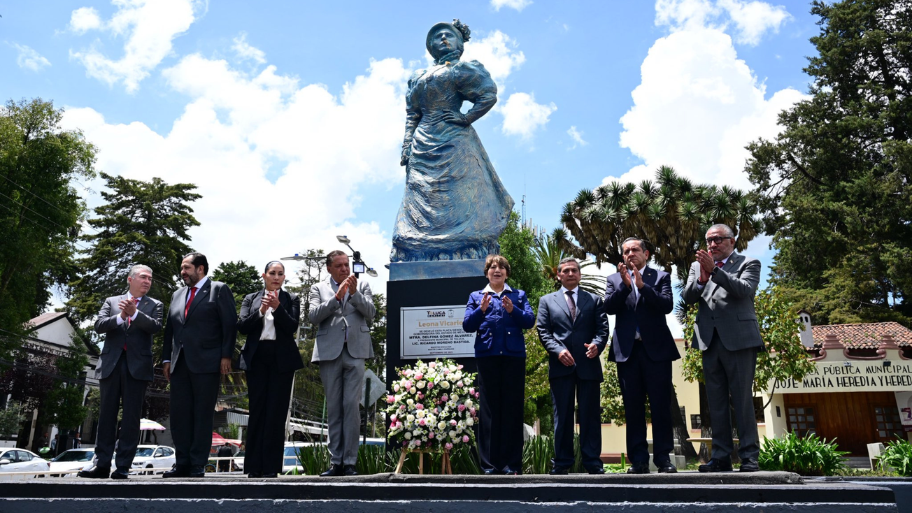 Así es la nueva estatua de Leona Vicario en Toluca