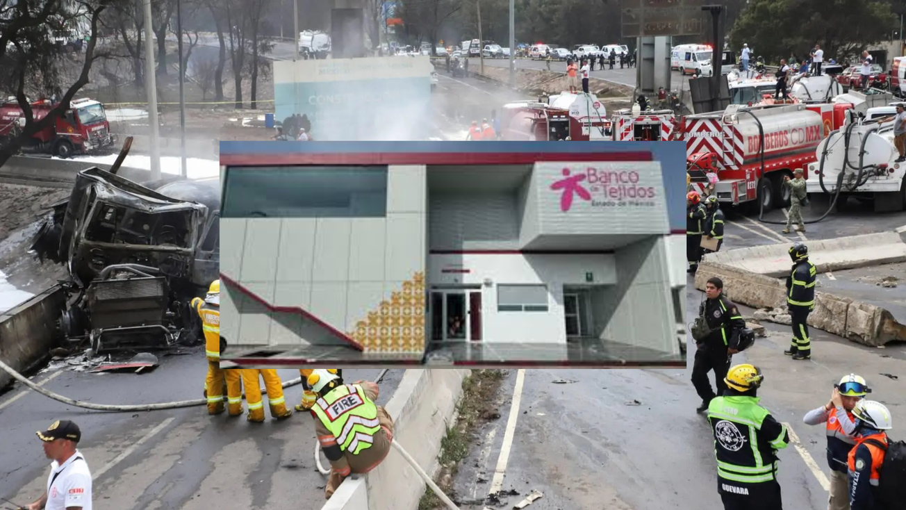 Edomex dona tejidos humanos para víctimas de explosión en Iztapalapa