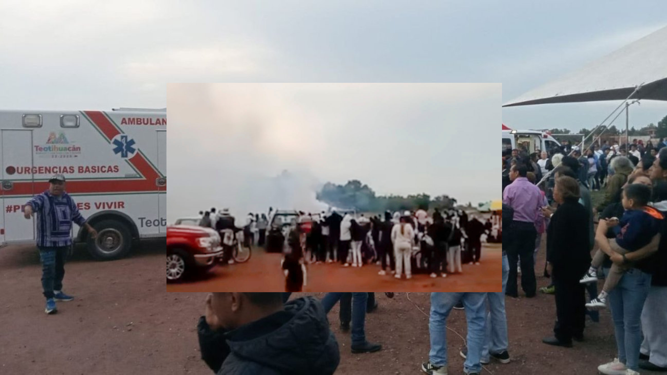 Explosión de pirotecnia en Teotihuacán deja 28 heridos