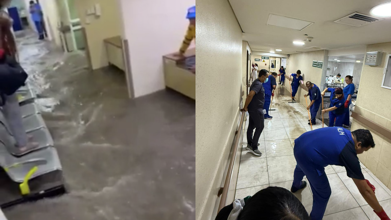 Lluvias en Edomex inundaron hospital que atiende a víctimas de tragedia en La Concordia