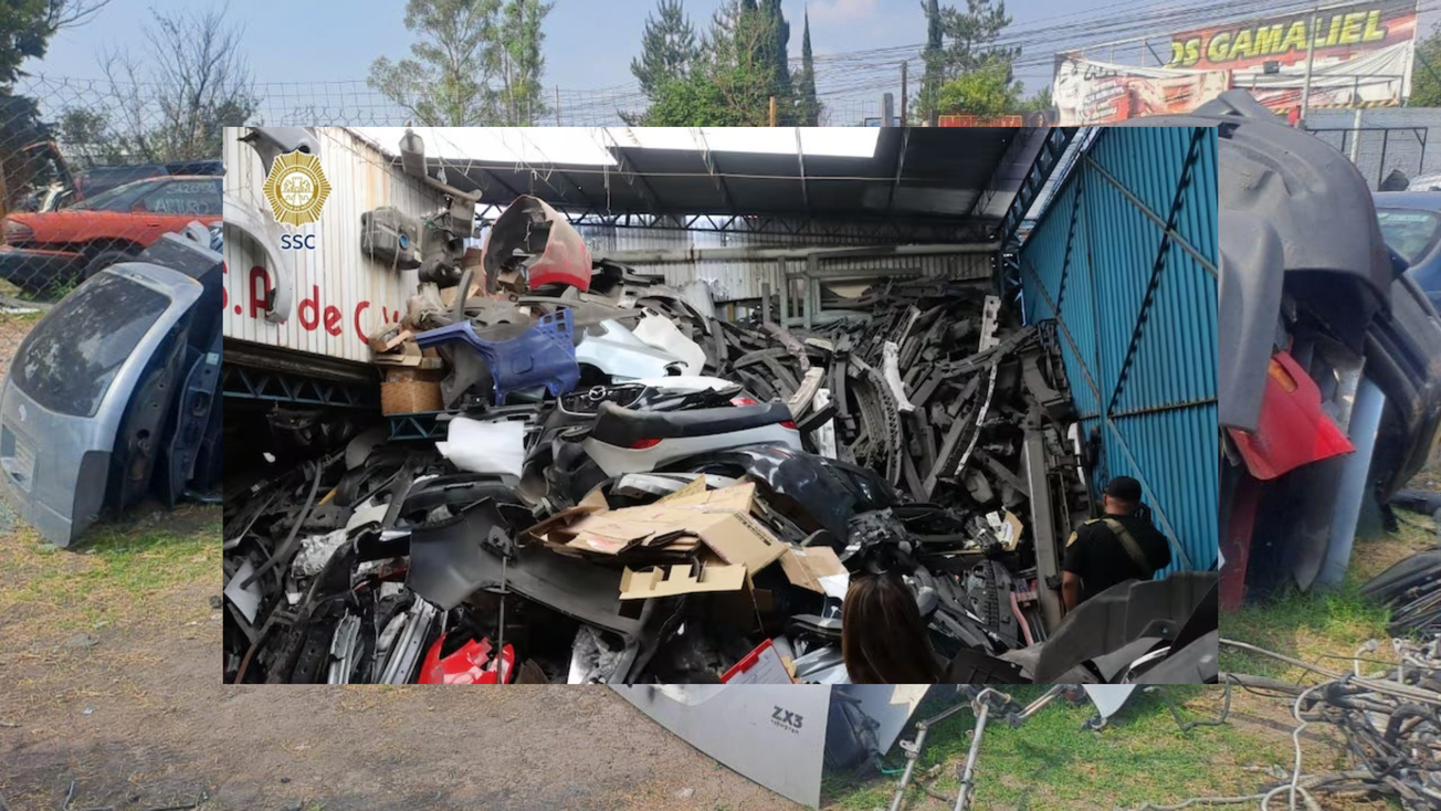 Operación Fortaleza: Edomex y CDMX recuperan casi 13 mil toneladas de autopartes