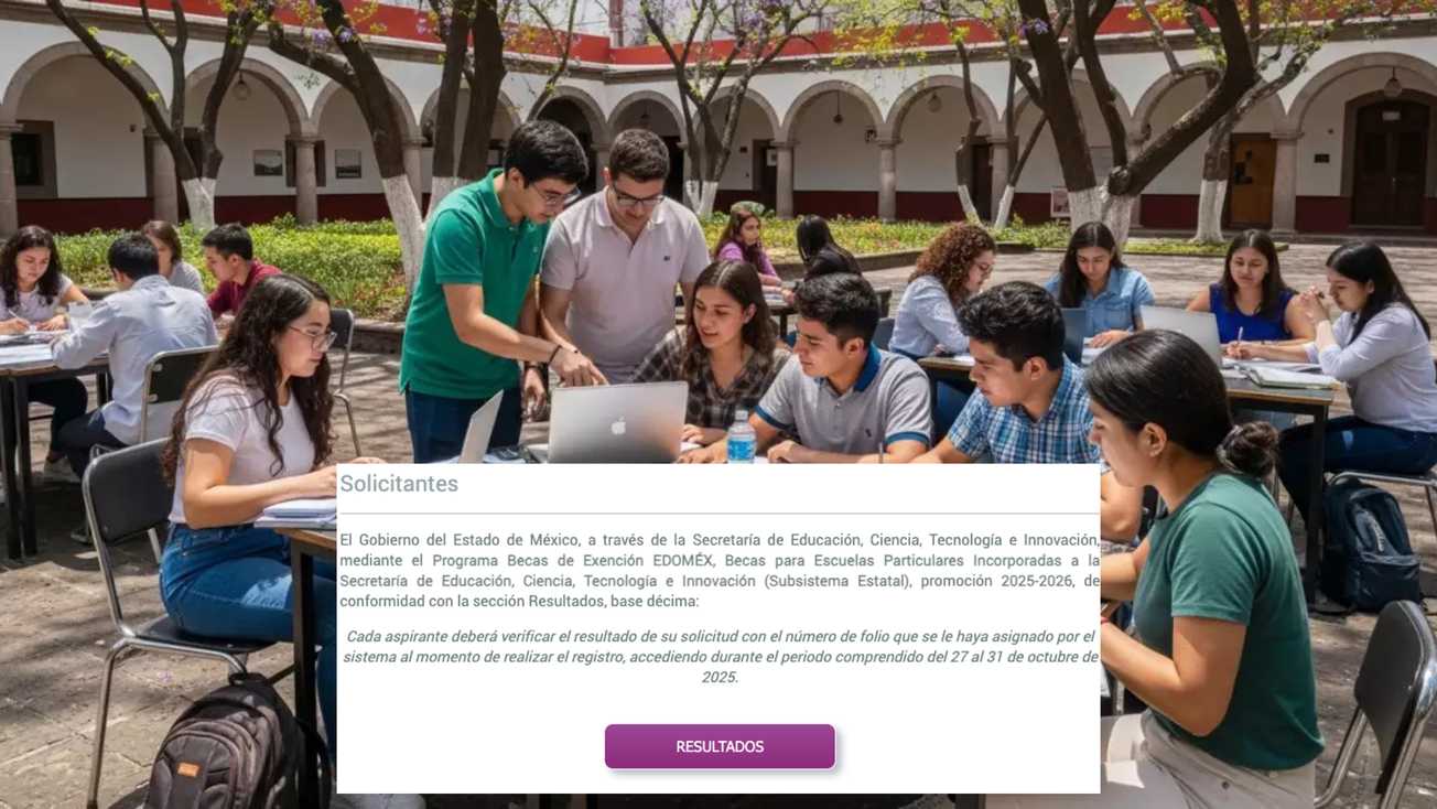 ¿Dónde consultar los resultados de la Beca Exención Edomex?