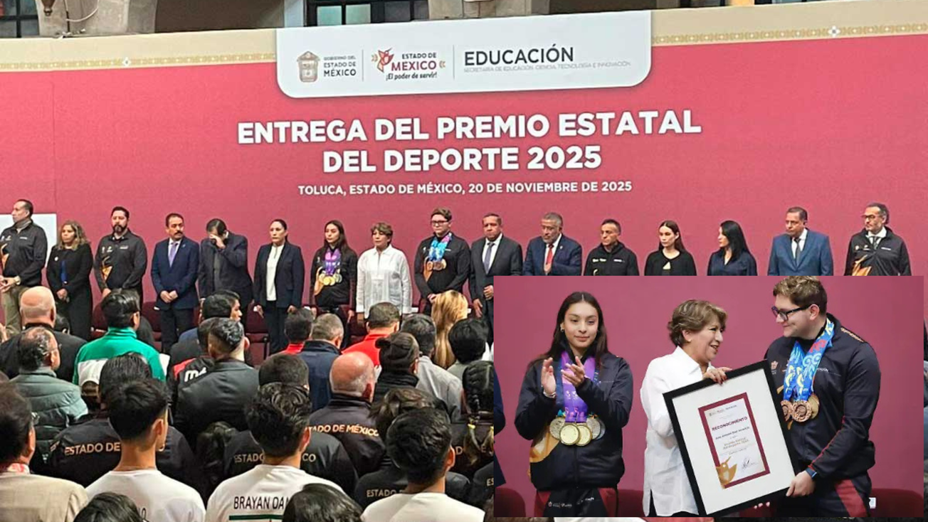 Entrega Delfina Gómez Premio Estatal del Deporte 2025: listado de ganadores