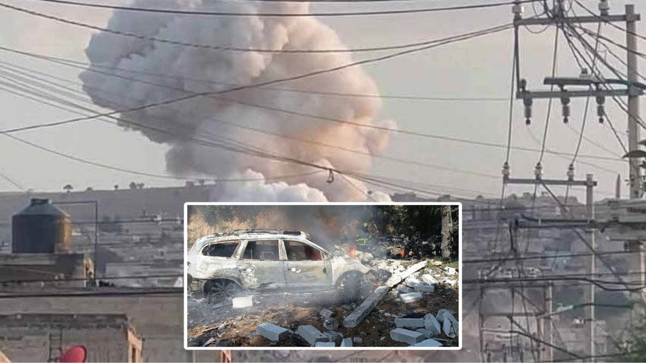 Explota polvorín clandestino en  Huixquilucan, Edomex: hay una persona sin vida