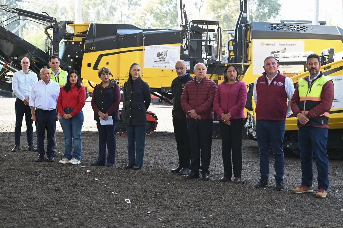 Entregan a Edomex Trenes de Pavimentación para renovar zona oriente