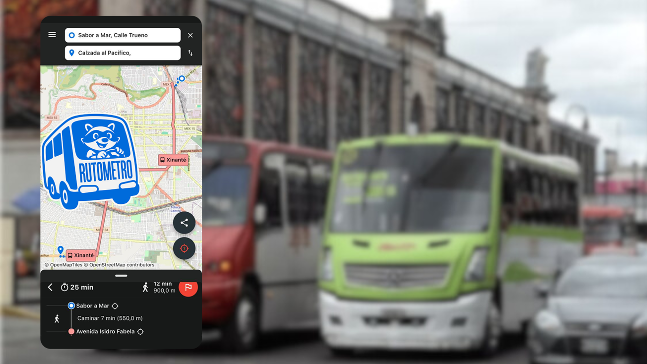 Lanzan Rutómetro, la nueva app de transporte público en Edomex