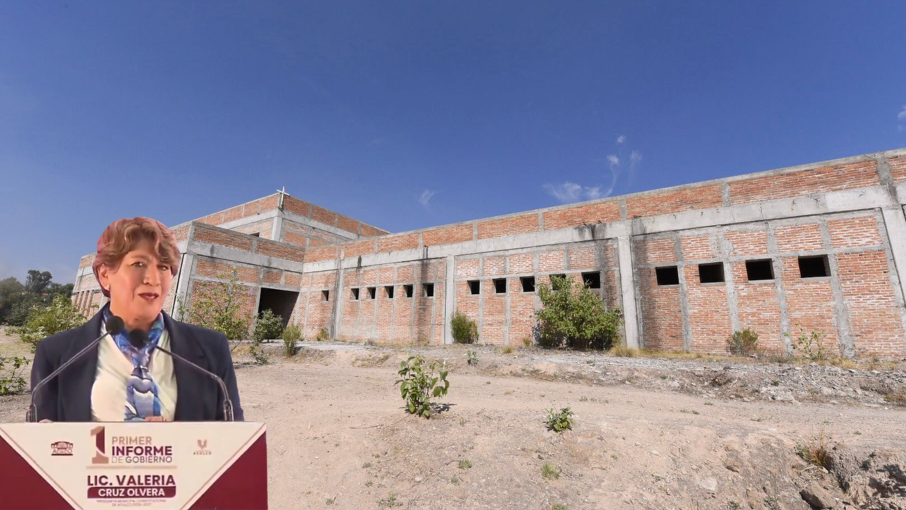 Se compromete Delfina Gómez a terminar el Hospital de Aculco