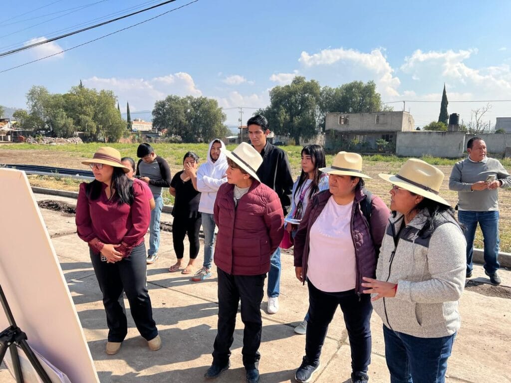 Supervisa Delfina Gómez obras de 8 mil metros de tubería de agua potable en Edomex