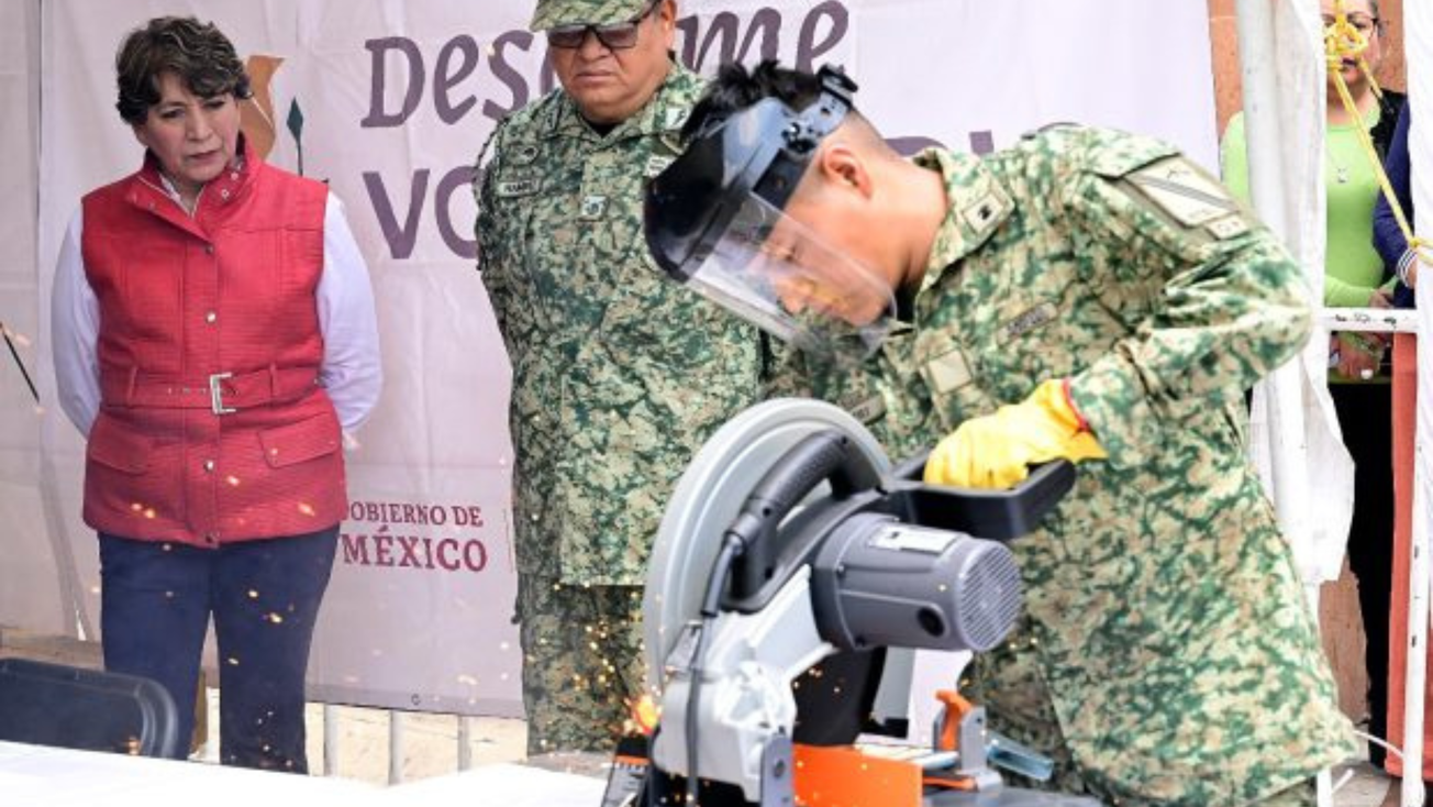 Crece desarme voluntario en Edomex, suman mil 995 armas de fuego intercambiadas