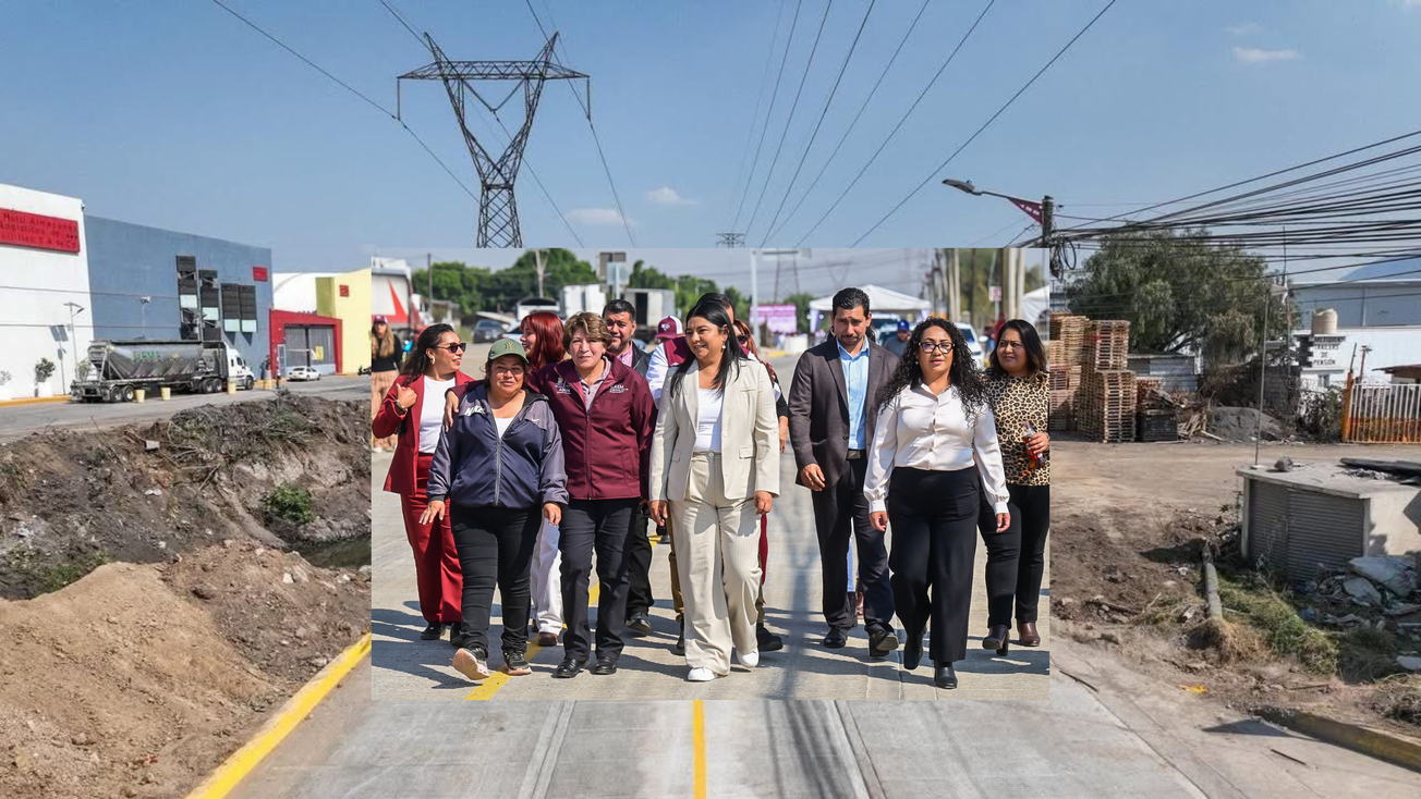 Supervisa Delfina Gómez obra en la avenida Mexiquense