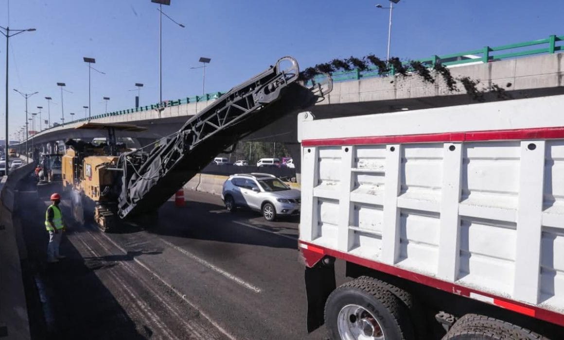 Avanza reconstrucción del Periférico Norte 28% en Edomex
