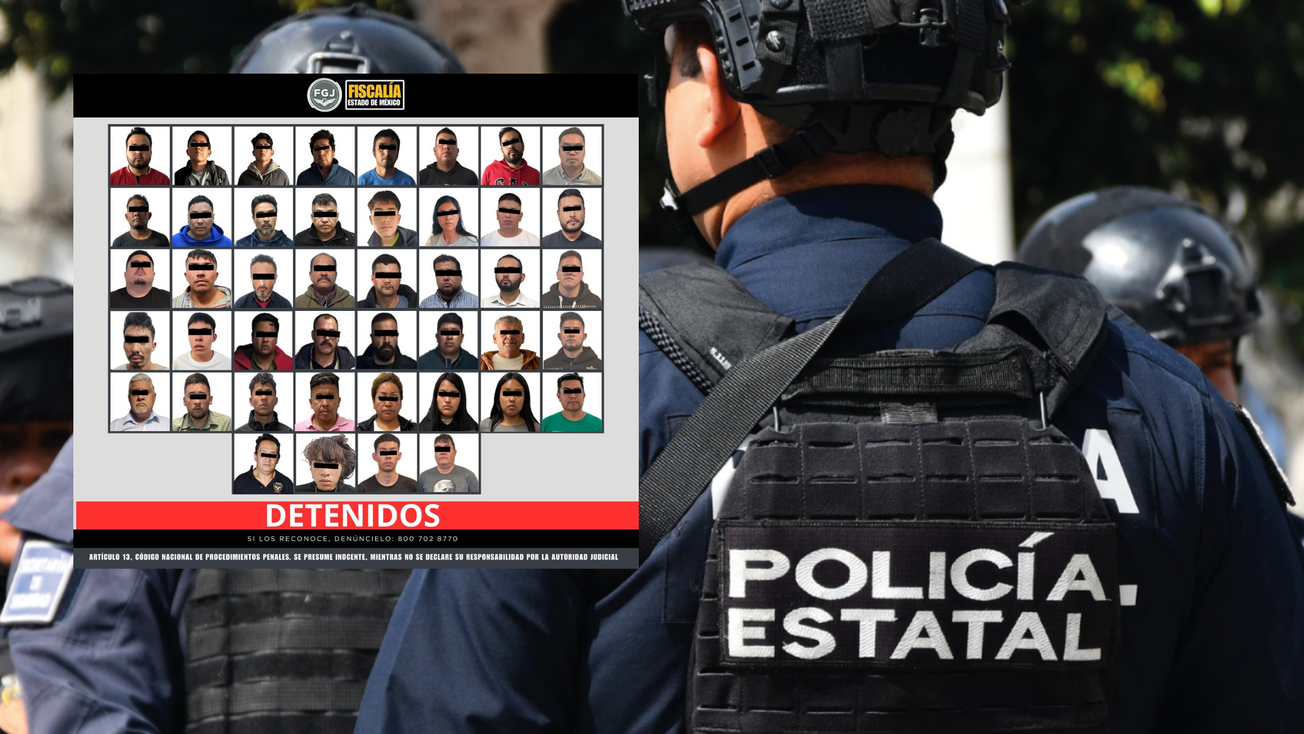 Detienen a 44 falsos agentes en Edomex