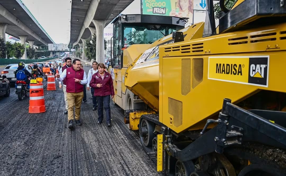 Periférico Norte va al 68% de avance en reconstrucción, Delfina Gómez cumple